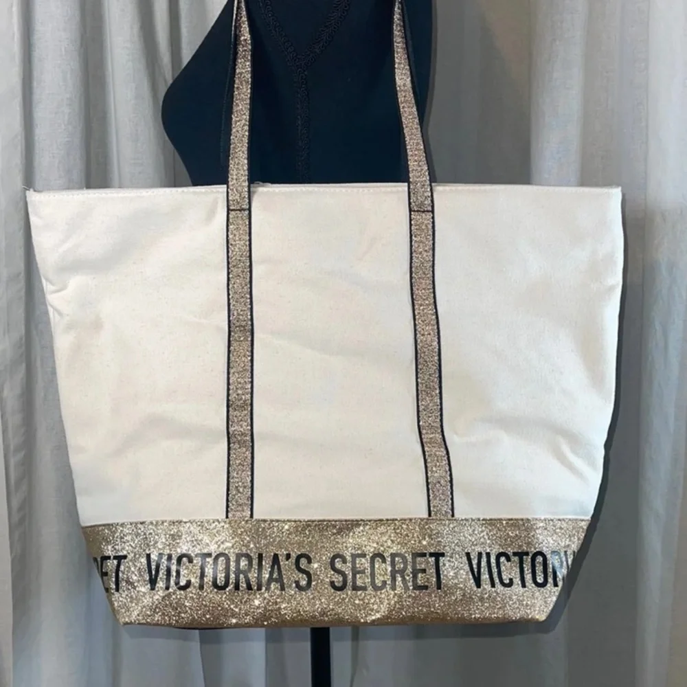 New Large canvas tote/bag Victorias Secret